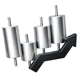 3D candlestick chart trading icon featured on the Venditance about page